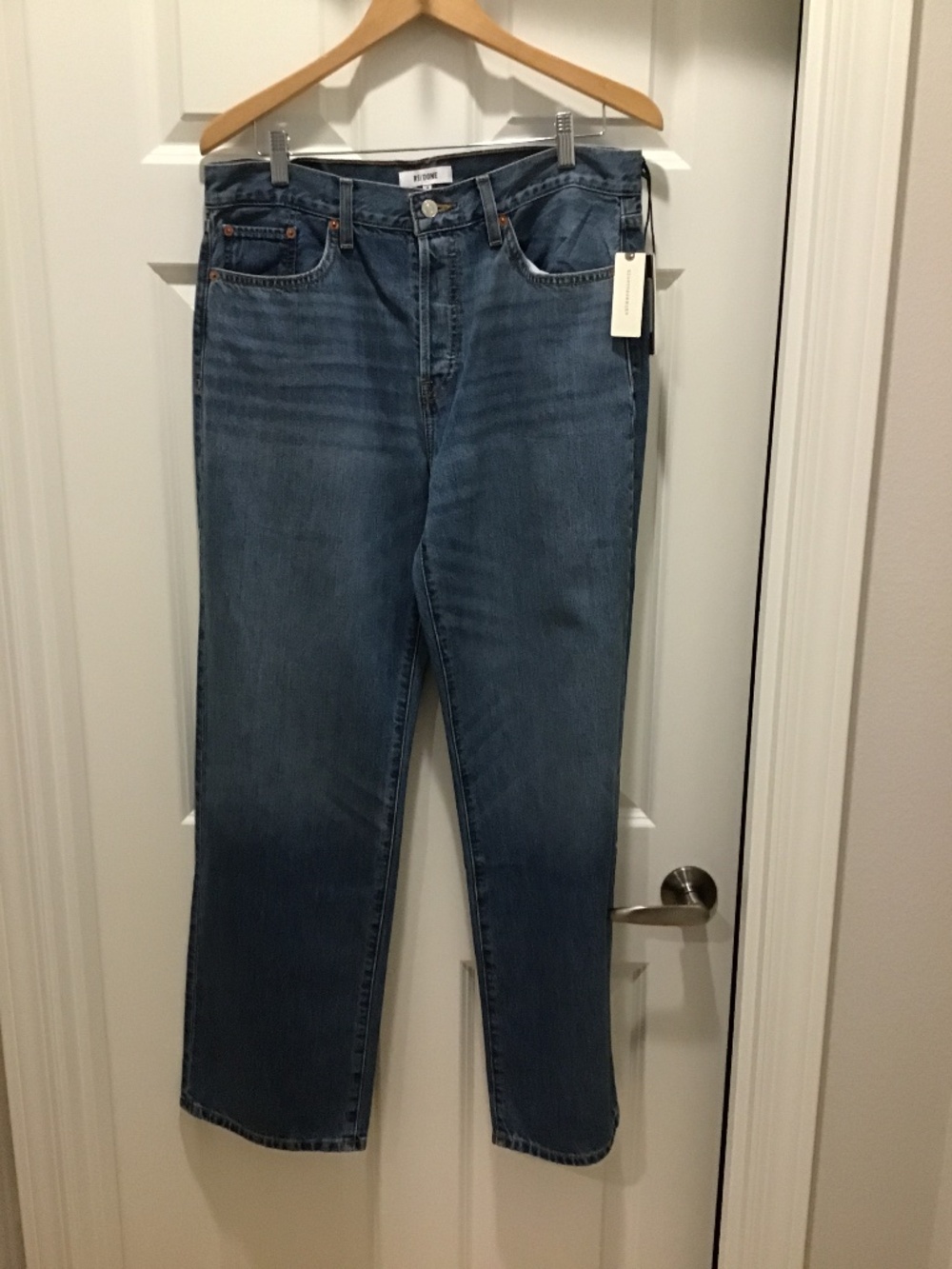 NWT Re/Done the thrasher mid-rise relaxed jeans